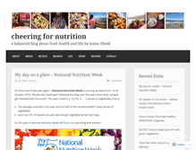 Tablet Screenshot of cheeringfornutrition.com